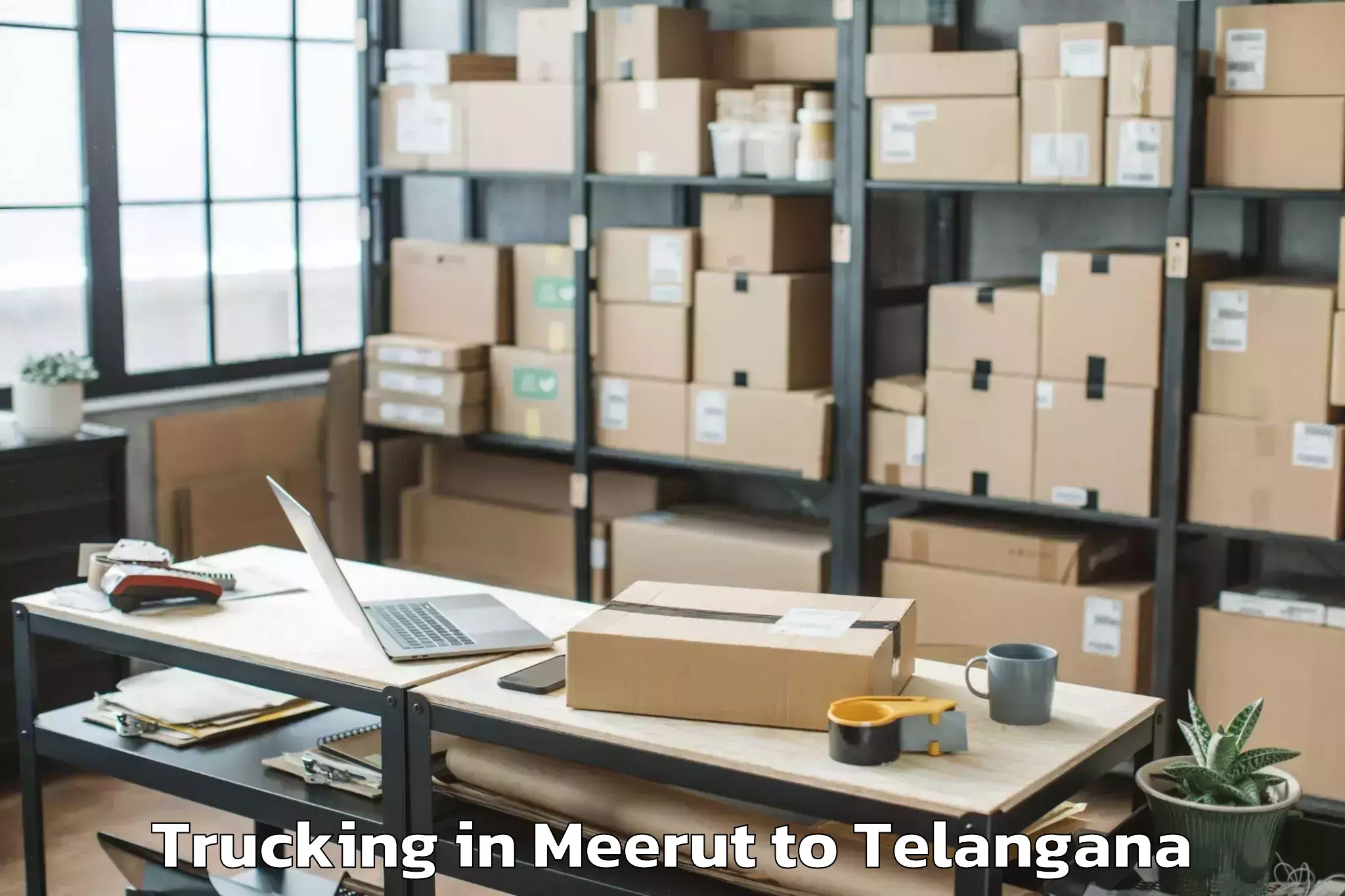 Get Meerut to Shankarampet R Trucking